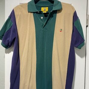 Vintage Duckhead Men's Polo Shirt Size Medium Tricolor Block Top